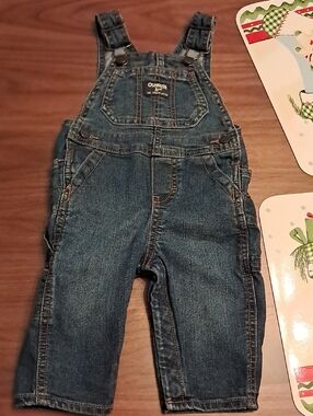 OshKosh B'gosh Dark Blue Denim Overalls